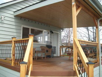 deck with roof