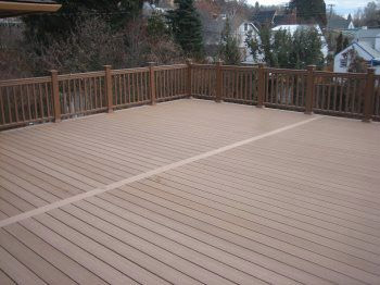 freshly installed deck