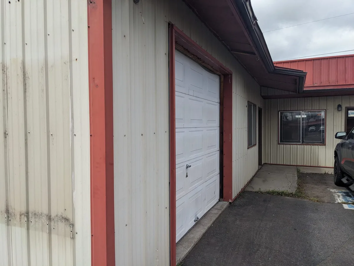 Commercial siding before project