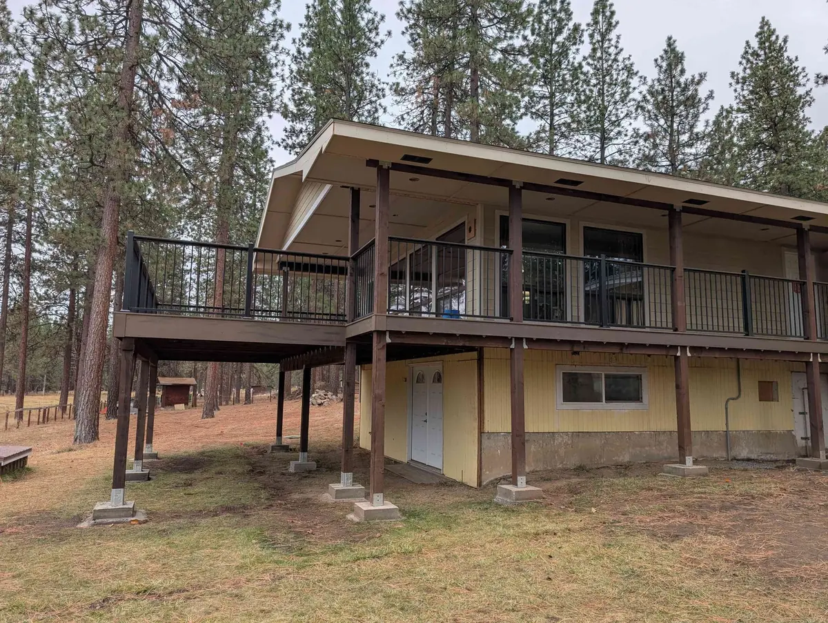 Finished exterior project showing new deck construction work